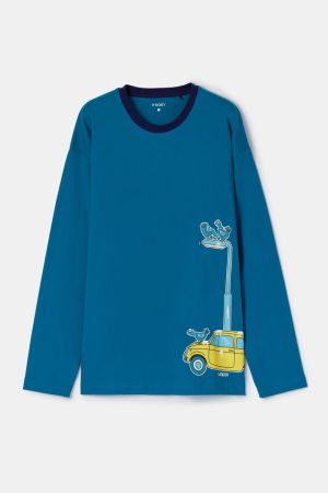Herenpyjama Duif Wanda GROENBLAUW