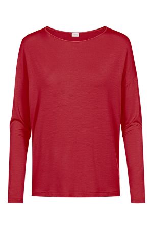 Pyjama shirt lange mouw GALA RED