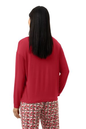 Pyjama shirt lange mouw GALA RED