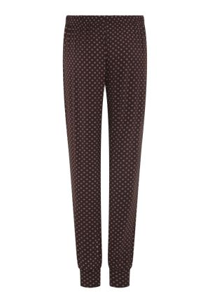Pyjamabroek Johanne lang SEAL BROWN