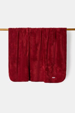 Plaid fleece DONKERROOD