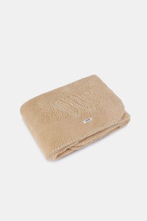 Plaid fleece BEIGE