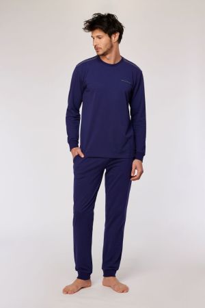 Herenpyjama Dream big DONKERBLAUW