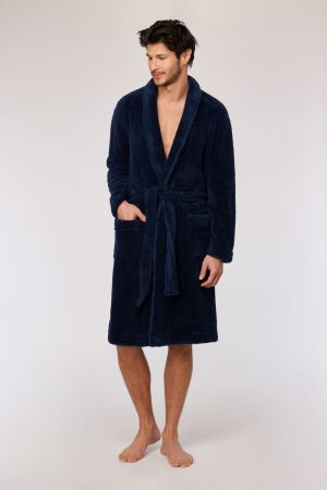 Heren kamerjas fleece BLACK IRIS