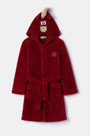 Unisex kamerjas fleece DONKERROOD