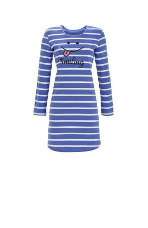 Slaapkleed gestreept MILKY BLUE