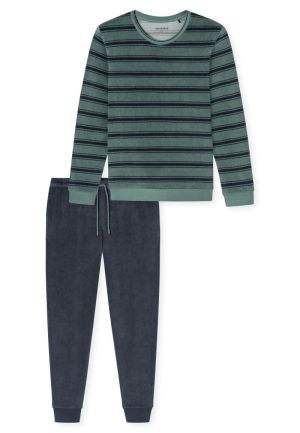 Lange pyjama sponsstof MINERAAL