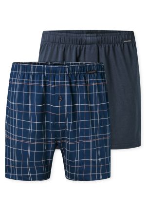 Boxershorts 2-pack DONKERBLAUW
