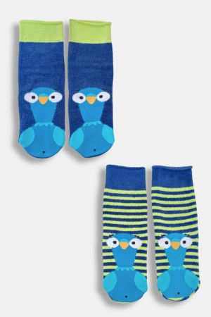Warme kousen met anti-slip BLAUW