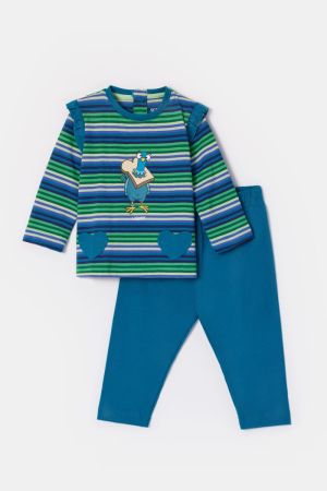 Babypyjama Duif Wanda PETROL