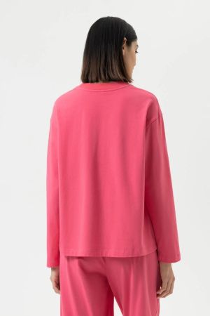 Pyjamashirt lange mouw PARADISE PINK