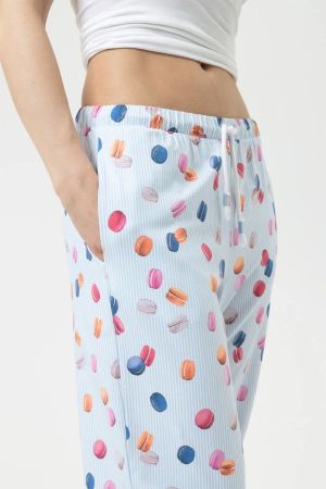 Pyjamabroek lang POWDER BLUE
