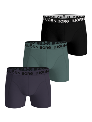 Bamboo Cotton Blend Boxer 3P MEERKLEURIG