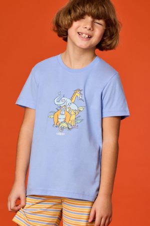 Jongenspyjama tijger BLAUW