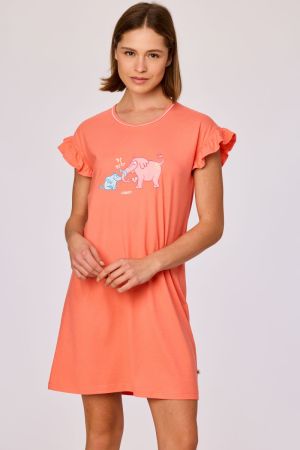 Slaapkleed olifant KORAALROOD