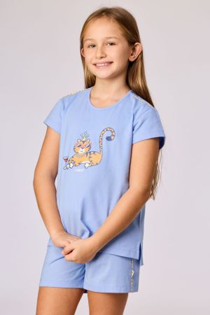 Meisjespyjama BLAUW