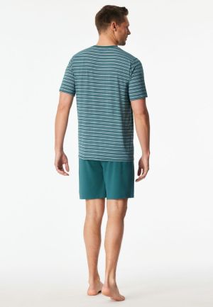 Korte pyjama Long Life Soft GROEN