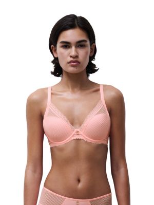 Romance Plunge T-shirt bh FLUOR PINK