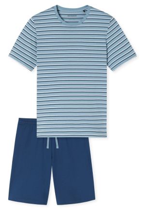 Korte pyjama streepjes PACIFIC BLUE
