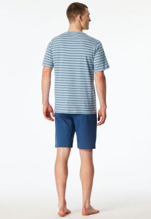 Korte pyjama streepjes PACIFIC BLUE