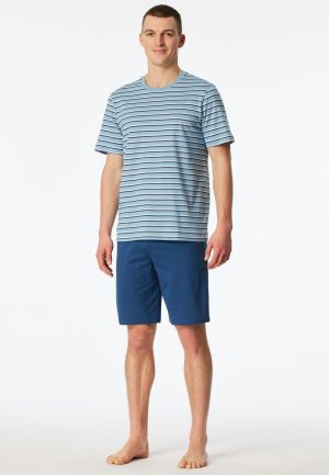 Korte pyjama streepjes PACIFIC BLUE