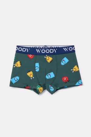 Woody jongens short, duo pak GROEN