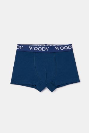 Woody jongens short, duo pak NAVY BLUE