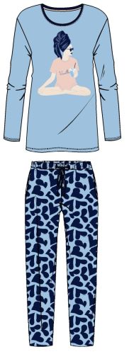 Pyjama met print AIR BLUE