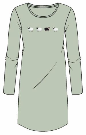 Sleepshirt met schaapjes JADE CREAM