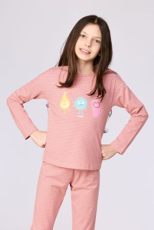 Meisjespyjama Aliens ROZE