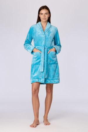Dames kamerjas fleece BLAUW