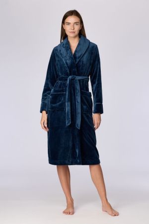 Dames kamerjas fleece DONKERBLAUW
