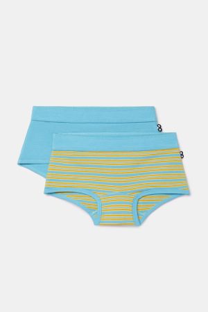 Meisjes short, duo pak BLAUW