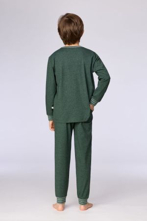 Pyjama donkergroen DONKERGROEN