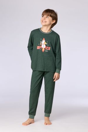 Pyjama donkergroen DONKERGROEN