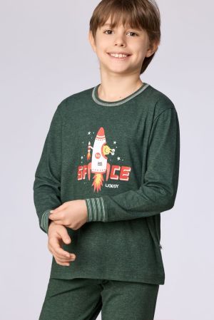Pyjama donkergroen DONKERGROEN