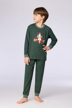 Pyjama donkergroen DONKERGROEN
