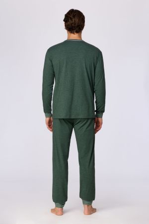 Pyjama donkergroen DONKERGROEN