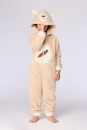 Onesie konijn BEIGE
