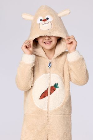 Onesie konijn BEIGE