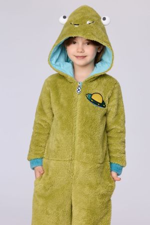 Onesie alien GROEN
