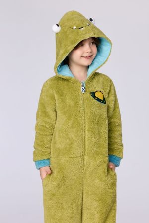 Onesie alien GROEN