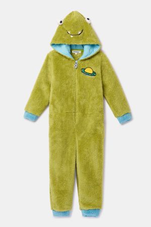 Onesie alien GROEN