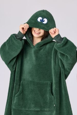 Cuddle sweater kids DONKERGROEN