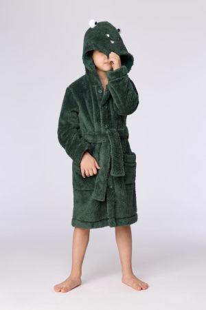 Unisex kamerjas fleece DONKERGROEN
