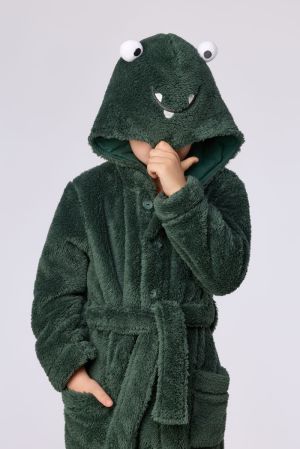 Unisex kamerjas fleece DONKERGROEN