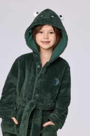 Unisex kamerjas fleece DONKERGROEN