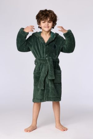 Unisex kamerjas fleece DONKERGROEN